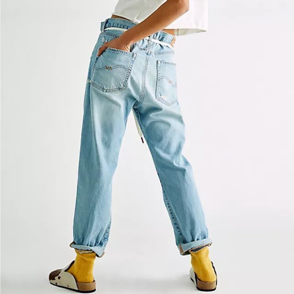 FREE PEOPLE X DENIMIST HARPER SHOELACE JEANS - Picture 2 of 4